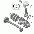 001 - WAKE 170 01- rotax - crankshaft and pistons