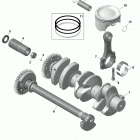 001 - WAKE 170 01- engine - crankshaft and pistons