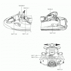 JET SKI STX160LX Лейбл предостережения