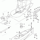 DF 300APXX DRIVE SHAFT HOUSING TRANSOM(XX)