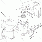 DF 200ASTX SILENCER / RING GEAR COVER