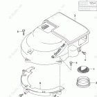 DF 150STX SILENCER / RING GEAR COVER
