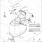 DF 225ZX ENGINE COVER (DF225T)(DF225Z)