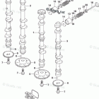 DF 200ZX Camshaft (DF200T)(DF200Z)