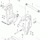 DF 250APX CLAMP BRACKET TRANSOM(L)