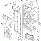 DF 200ASTL CYLINDER HEAD