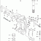 DF 115AZL SWIVEL BRACKET (DF115AT)(DF115AZ)