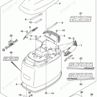DF 225ZX Engine Cover (For Y5S) (DF225T E03)