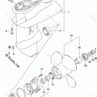 DF 15AL2 Gear Case (4 Blade) (DF15A P03)