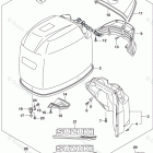 DF 150STX Engine Cover (For YAY) (DF150Z E03)