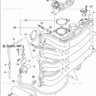 DF 200APLW2 INTAKE MANIFOLD / THROTTLE BODY