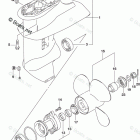 DF 20ATHL2 Gear Case (4 Blade) (DF20ATH P03)