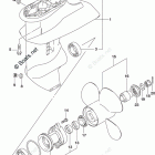 DF 20ATHL2 Gear Case (4 Blade) (DF20AT P03)
