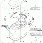 DF 250TXX Engine Cover (For Y5S)(DF250T E03)