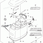DF 250TXX Engine Cover (For Y5S)(DF250Z E03)