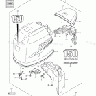 DF 150TLK8 Engine Cover (DF150)(Model:06-09)