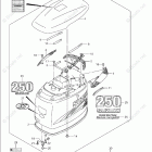 DF 250TXZK7 Engine Cover (DF250S)(Model:08-09)
