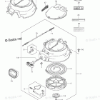 DF 25MSK7 Magneto Cover  /  Recoil Starter  /  Silencer