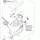DF 200TXK10 Engine Cover (DF200)(Model:04-09)