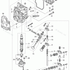MFS15D CYLINDER HEAD & OIL PUMP