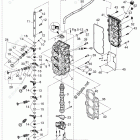MFS40A CYLINDER HEAD & OIL PUMP