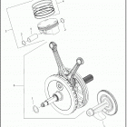FLTRXSE 1TCL CVO ROAD GLIDE (2020) PISTONS AND FLYWHEEL ASSEMBLY - MILWAUKEE-EIGHT® 1...