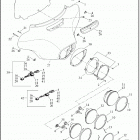FLHT 1FVC ELECTRA GLIDE STANDARD (2021) WINDSHIELD, FAIRING AND HEADLAMP - FLHT, FLHTK, FL...