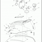 FLHTCUTGSE 1TBH CVO TRI GLIDE (2020) CONSOLE, FUEL TANK
