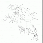 XL883N 4LE2 IRON 883 (2020) FENDERS, REAR - XL883N, XL1200X, XL1200NS  (DOMEST...