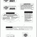 FLHTP 1FMP POLICE ELECTRA GLIDE (2021) Лейбл предостережения