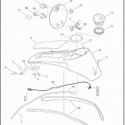 FLHTP 1FMP ELECTRA GLIDE STANDARD POLICE (2020) CONSOLE, FUEL TANK - FLHTP