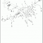 RA1250S 1ZES PAN AMERICA SPECIAL (2021) LICENSE PLATE BRACKET AND TURN SIGNALS, REAR