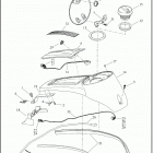 FLHTCUTG 1MAF TRI GLIDE ULTRA (2021) CONSOLE, FUEL TANK - FLHTCUTG