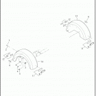 FLHTCUTG 1MAF TRI GLIDE ULTRA (2019) FENDERS, REAR - FLHTCUTG