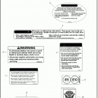 FLHT 1FVC ELECTRA GLIDE STANDARD (2021) Лейбл предостережения