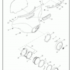 FLHTCUTGSE 1TBH CVO TRI GLIDE (2020) WINDSHIELD, FAIRING AND HEADLAMP