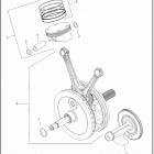 FLTRXS 1KTP ROAD GLIDE SPECIAL (2021) PISTONS AND FLYWHEEL ASSEMBLY - MILWAUKEE-EIGHT™ 1...