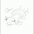 FLHTP 1FMP ELECTRA GLIDE STANDARD POLICE (2020) FENDERS, REAR