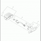 FLHTCUTG 1MAF TRI GLIDE ULTRA (2019) TAIL LAMP AND TURN SIGNALS, REAR - FLHTCUTG (DOMES...