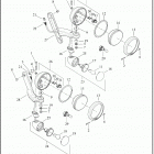 FLHTP 1FMP ELECTRA GLIDE STANDARD POLICE (2020) EMERGENCY LAMPS AND TURN SIGNALS, FRONT - FLHTP