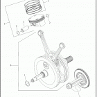 FLHTCUTGSE 1TBH CVO TRI GLIDE (2020) PISTONS AND FLYWHEEL ASSEMBLY - MILWAUKEE-EIGHT® 1...