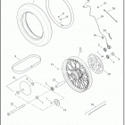 FXST 1BVJ SOFTAIL STANDARD (2021) WHEELS, FRONT, LACED