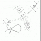 XG750 4NBB STREET 750 (2020) HANDLEBAR, HAND CONTROLS AND SPEEDOMETER - XG500, ...