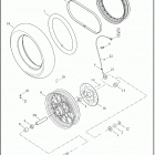 XL1200C 1CT3 1200 CUSTOM (2019) WHEELS, REAR, LACED - XL1200C