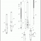XL883L 4CR2 SUPERLOW (2020) FORK, FRONT - XL883L, XL1200C