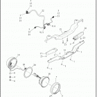 FLDE 1YCJ DELUXE (2020) AUXILIARY / FOG LAMPS AND TURN SIGNALS, FRONT - FL...