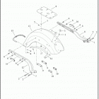 FLHC 1YAJ HERITAGE CLASSIC (2020) FENDERS AND SUPPORTS, REAR  - FLDE, FLHC, FLHCS