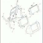 FLHT 1FVC ELECTRA GLIDE STANDARD (2020) COOLANT DISTRIBUTION - AIR-COOLED