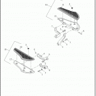 FLTRXSE 1TCL CVO ROAD GLIDE (2019) FOOTBOARDS, RIDER