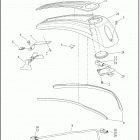 FLTRXSE 1TCL CVO ROAD GLIDE (2019) CONSOLE, FUEL TANK